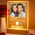 Personalized Photo & Song Glass Plaque